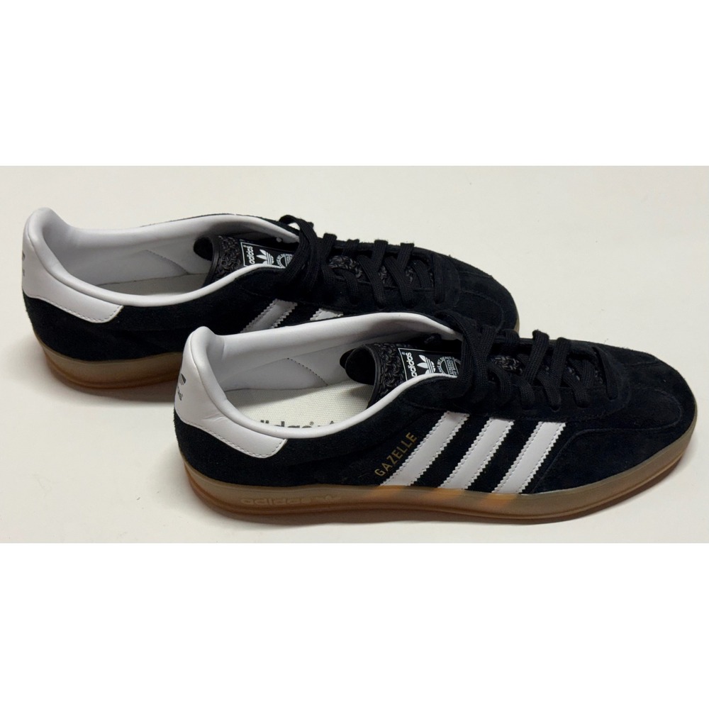 Adidas Gazelle Indoor Core Black White Gum Sole JI2060 Mens 10 Sneaker